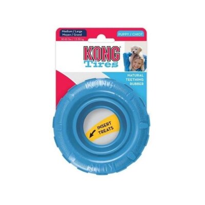 Kong Puppy Doğal Kauçuk Tekerlek Diş Kaşıma Oyuncağı (M/L)