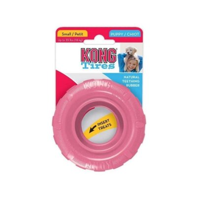 Kong Puppy Doğal Kauçuk Tekerlek Diş Kaşıma Oyuncağı (S)