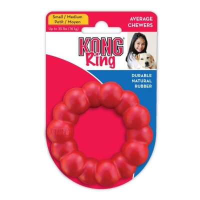 Kong Ring Doğal Kauçuk Halka Köpek Isırma Oyuncağı (S-M)