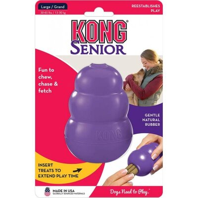 Kong Senior Yaşlı Köpek Yumuşak Kauçuk Isırma Oyuncağı M