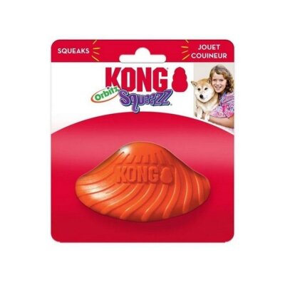 Kong Squeezz Orbitz Dönen Sesli Köpek Daire Oyuncağı S/M