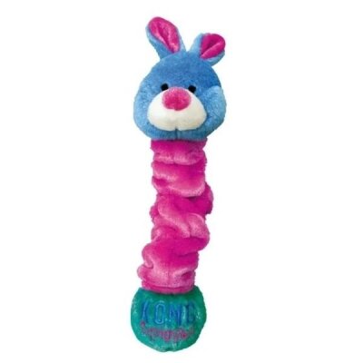 Kong Squigles Tavşan Figürlü Sesli Peluş Köpek Oyuncağı (M)