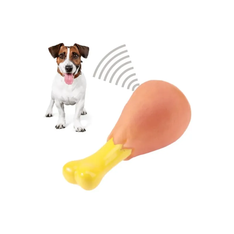 Sesli Vinil Tavuk Butu Köpek Oyuncağı