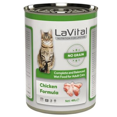 Tavuklu Tahılsız Yetişkin Kedi Konservesi 400 gr