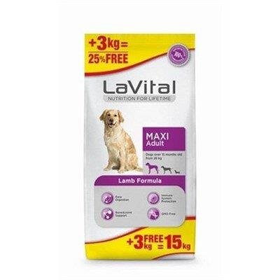 Lavital Kuzu Etli Büyük Irk Yetişkin Köpek Maması 15 kg (12+3)