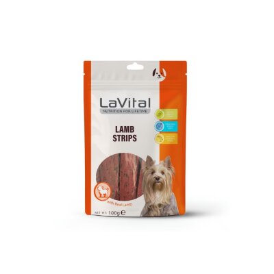 LaVital Kuzu Etli Şerit Köpek Ödülü 100 g