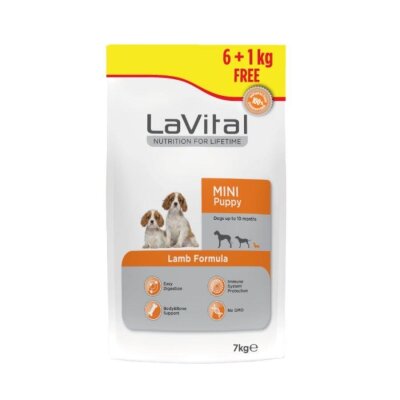 LaVital Küçük Irk Kuzulu Yavru Köpek Maması 6+1 kg