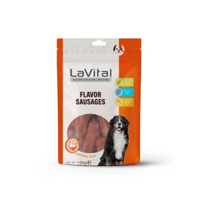 LaVital Ördek Etli Sosis Köpek Ödülü 100 g