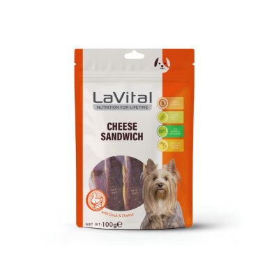 LaVital Ördek Etli ve Peynirli Köpek Ödülü 100 g