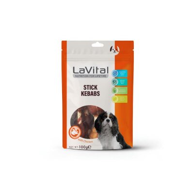 LaVital Ördek Etli ve Tavuk Ciğerli Kebap Köpek Ödülü 100 g