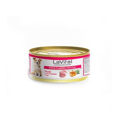 LaVital Ördekli Bal Kabaklı Küçük Irk Köpek Konservesi 85 gr