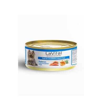 LaVital Somonlu Bal Kabaklı Küçük Irk Köpek Konservesi 85 gr