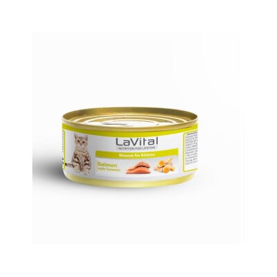 LaVital Somonlu ve Zerdeçallı Yavru Yaş Kedi Maması 85 gr