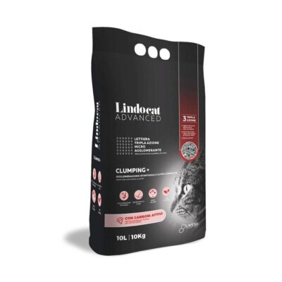 LindoCat Aktif Karbonlu Ekstra Topaklanan Bentonit Kedi Kumu 10 L