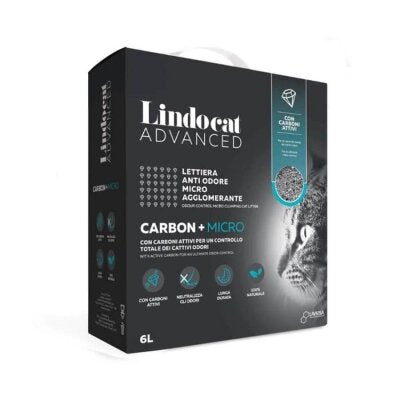 LindoCat Aktif Karbonlu Ekstra Topaklanan Bentonit Kedi Kumu 6 L