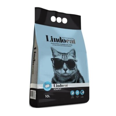 Lindocat Marsilya Sabun Kokulu İnce Taneli Topaklanan Kedi Kumu 10 L