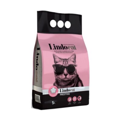 Lindocat Prestige Pudra Kokulu İnce Taneli Topaklanan Kedi Kumu 5 L