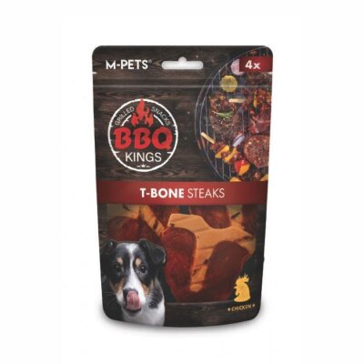 M-Pets BBQ Kings T-Bone Steaks Tavuklu Köpek Ödülü 105 gr