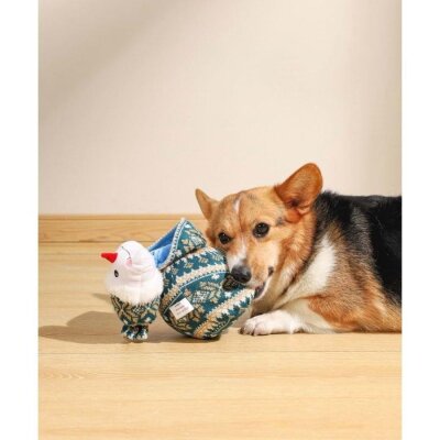 M-Pets Sesli Yılbaşı Peluş Köpek Oyuncağı 20 cm