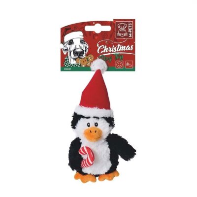 M-Pets Sesli Peluş Penguen Köpek Oyuncağı 20 cm