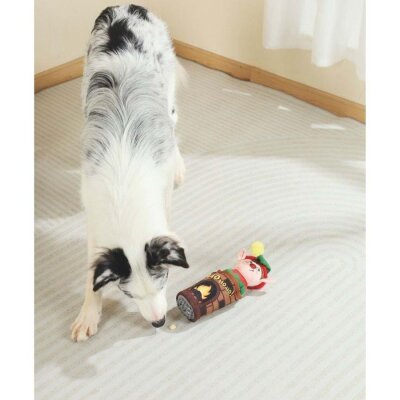 M-Pets Ödül Hazneli Sesli Peluş Köpek Oyuncağı (Elf)