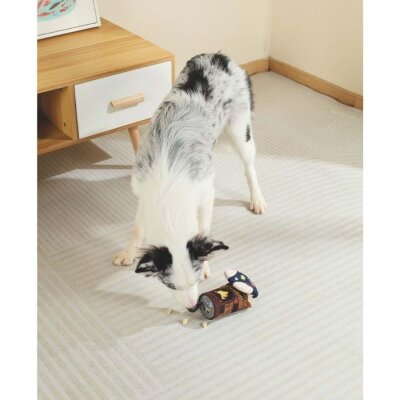 M-Pets Ödül Hazneli Sesli Peluş Köpek Oyuncağı (Çorap)