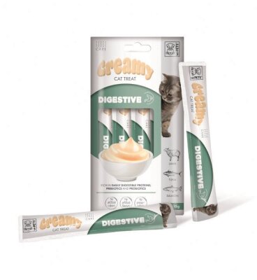 M-Pets Sindirim Destekli Kuzu, Somon ve Ton Krem Ödül 4 x 15 gr