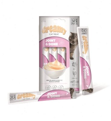 M-Pets Eklem Destekli Tavuk, Sığır ve Somonlu Krem Ödül 4 x 15 gr