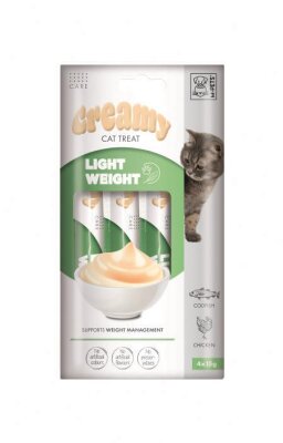 M-Pets Kilo Kontrollü Tavuk ve Morina Balıklı Krem Ödül 4 x 15 gr