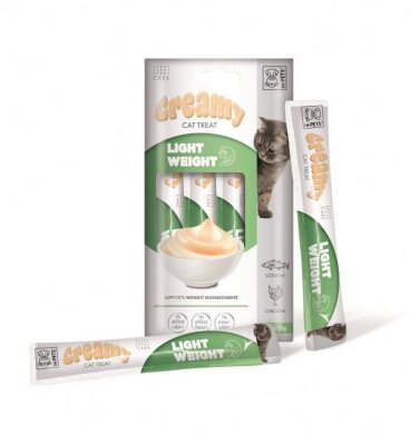 M-Pets Kilo Kontrollü Tavuk ve Morina Balıklı Krem Ödül 4 x 15 gr
