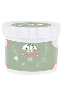 M-Pets Daily Alkolsüz Kedi Köpek Göz Çevresi Temizleme Pedi 100'lü