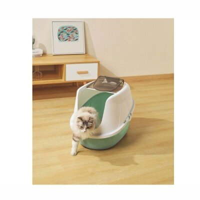 M-Pets Eco Tıma Geri Dönüştürülmüş Kapalı Kedi Tuvaleti L Yeşil