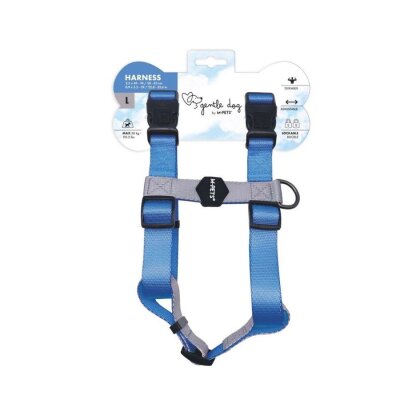 M-Pets Yumuşak Dolgulu Köpek Göğüs Tasması (Mavi, L)