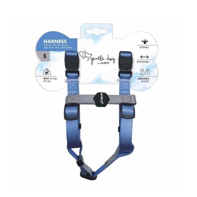 M-Pets Yumuşak Dolgulu Köpek Göğüs Tasması (Mavi, S)