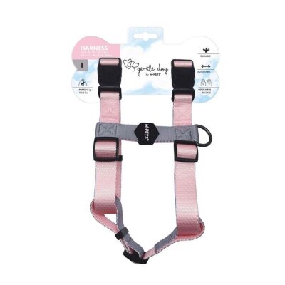 M-Pets Ekstra Dolgulu Köpek Göğüs Tasması (Pembe, L)
