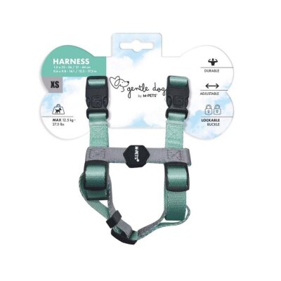 M-Pets Yumuşak Dolgulu Köpek Göğüs Tasması (Yeşil, XS)