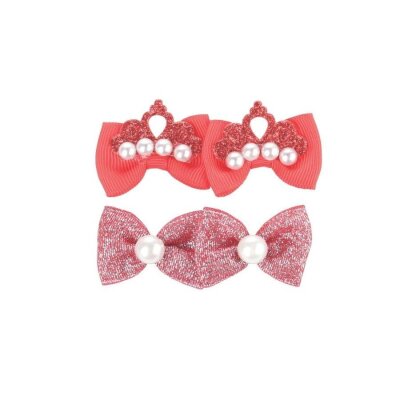 M-Pets Glam Fiyonklu Kedi ve Köpek Süs Tokası (Kırmızı)