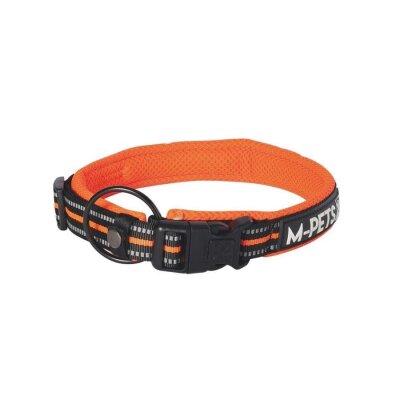 M-Pets Hiking Reflektörlü Dolgulu Köpek Boyun Tasması Turuncu XL