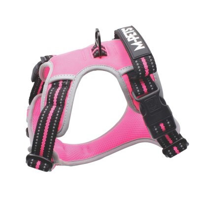 M-Pets Su Geçirmez Reflektörlü Köpek Tasması (Pembe, M)