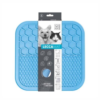 M-Pets Lecca Yavaş Beslenme Yalama Matı, Mavi L