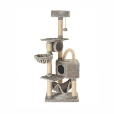 M-Pets Olympus Sisalli Kedi Tırmalama ve Oyun Ağacı 60x37x150 cm
