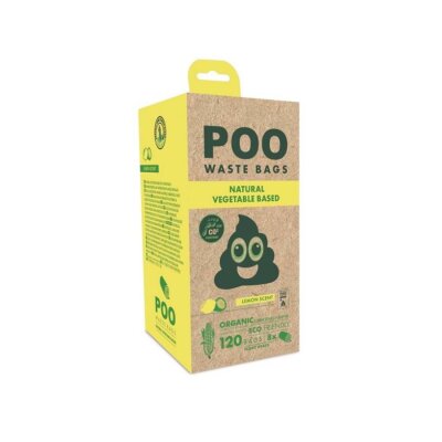 M-Pets Limon Kokulu Sızdırmaz Dışkı Poşeti 8 Rulo x 15 Yaprak