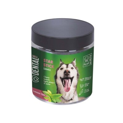 M-Pets Star Stick Yeşil Çaylı Dental Köpek Ödülü Küçük/Orta 170 gr