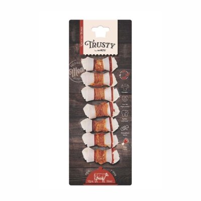 M-Pets Trusty Biftekli Düğüm Köpek Çiğneme Ödülü 7'li 105 g