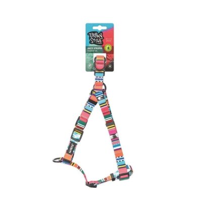 M-Pets Çizgili Geri Dönüştürülmüş Şehir Köpek Tasması (M)