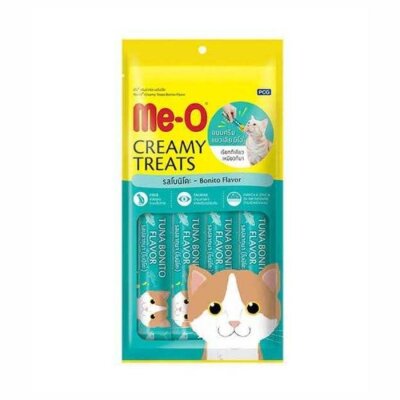 Me-O Creamy Kurutulmuş Ton Balıklı 4x15 gr Kedi Ödülü