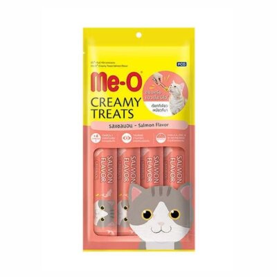 Me-O Creamy Somon Balıklı 4x15 gr Krema Kedi Ödülü