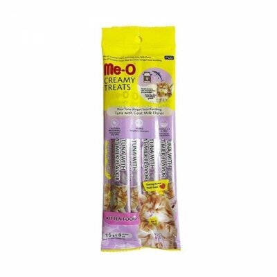 Me-O Creamy Ton Balıklı ve Keçi Sütlü 4x15 gr Yavru Kedi Ödülü