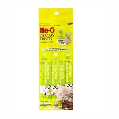 Me-O Creamy Ton Balıklı ve Keçi Sütlü 4x15 gr Yetişkin Kedi Ödülü