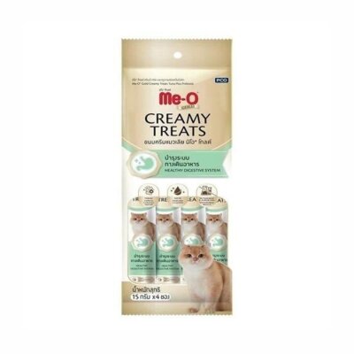 Me-O Gold Creamy Ton Balıklı ve Prebiyotikli 4x15 gr Kedi Ödülü